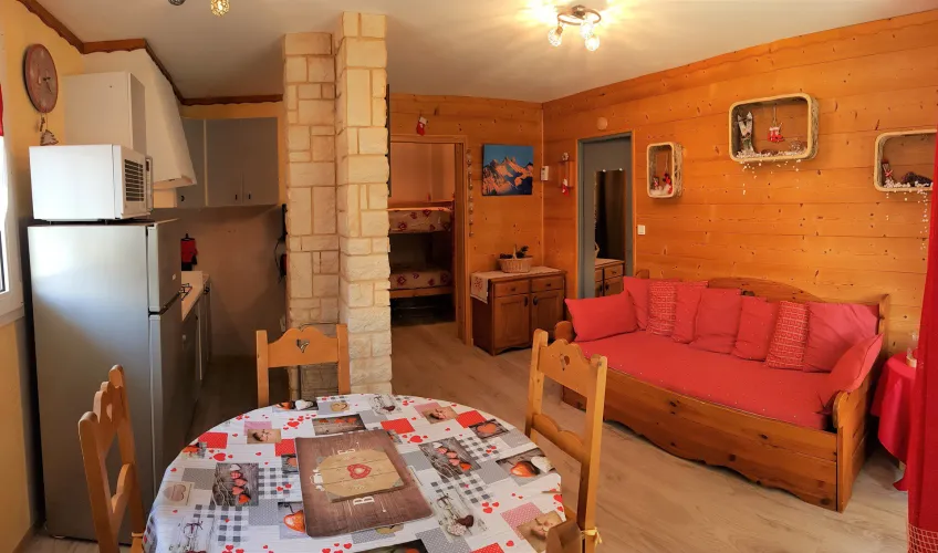 BELLEDONNE_RDC / 2 rooms (1 bedroom) / 5 people